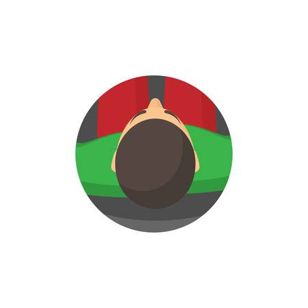 Business people flat icons. Avatar. Human face. Person. Workplaceのイラスト素材