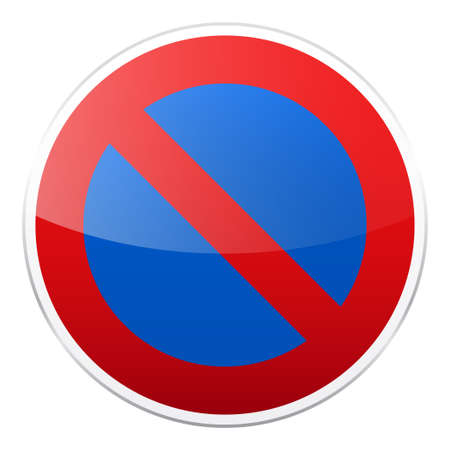 Road red signのイラスト素材