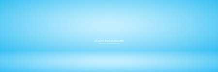 Blue long pastel studio abstract background with spotlight effect. Product showcase backdrop. Stage lighting. Vector illustration.のイラスト素材