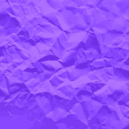 Colorful violet crumpled paper texture. Rough grunge old blank. Colored background. Vector illustrationのイラスト素材