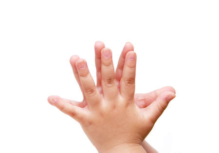 Child's handsの写真素材
