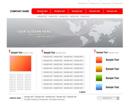 website template vectorのイラスト素材