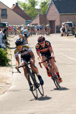 Cycle race in Belgium, Lierde, 18 May 2014, Elite z c  U23, 1 12B, 119 km   Sint-Martens-Lierde Tourのeditorial素材