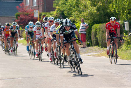 Cycle race in Belgium, Lierde, 18 May 2014, Elite z c  U23, 1 12B, 119 km   Sint-Martens-Lierde Tourのeditorial素材