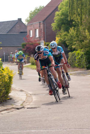 Cycle race in Belgium, Lierde, 18 May 2014, Elite z c  U23, 1 12B, 119 km   Sint-Martens-Lierde Tourのeditorial素材