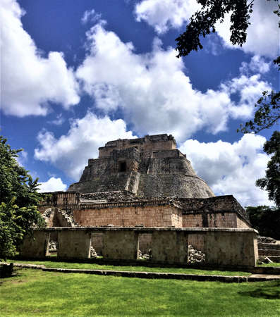 uxmal ruins, mexicoの写真素材