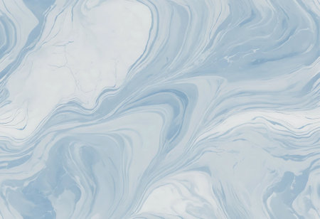 Blue and white abstract background. Liquid marble pattern. Vector illustration.の写真素材