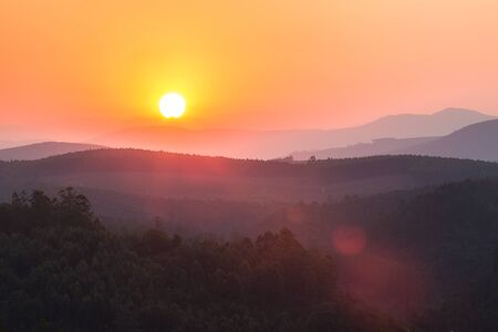 sunset in south africaの写真素材