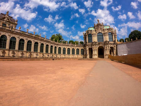 Dresden Saxony old town Baroqu Zwingerのeditorial素材