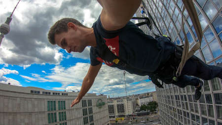 Berlin city viewの写真素材