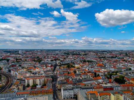 Berlin city viewの写真素材