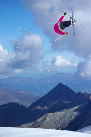 Freestyle ski jumper  1の写真素材