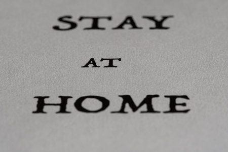 a typical warning sentence for Covid-19. We should all stay at home too be safe.