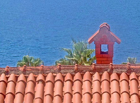 Herceg Novi, Montenegro. July 2004. Beautiful place for travelの写真素材