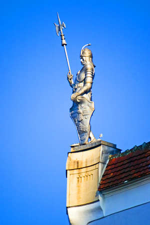 Detail from historic building on Timisoara, Romania. November 2008.の写真素材