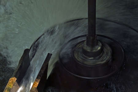 The watermills of Valea Rudariei, District Caras-Severin, Romania, are a testimony of the traditional tehnology in Banat.  A number of 22 mills along the water course, inside and otside the village, still exists. The mills are operated by a horizontal wheの写真素材