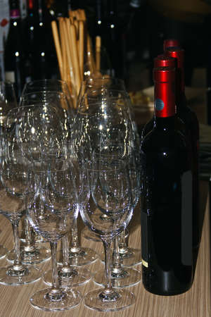 Romanian wine tasting and show a presentation の写真素材
