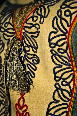 Old traditional Romanian folk costume  Specific Banat, Romania の写真素材