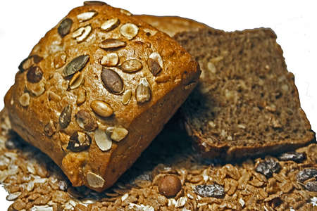 Assortment of freshly baked bread  Traditional romanian culture の写真素材