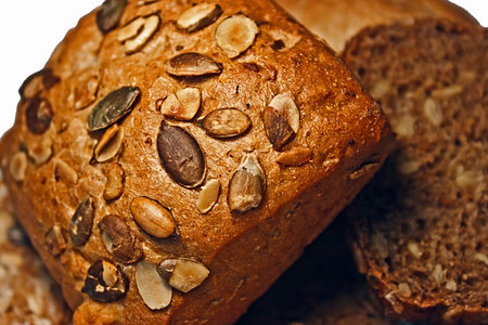 Assortment of freshly baked bread  Traditional romanian culture 
