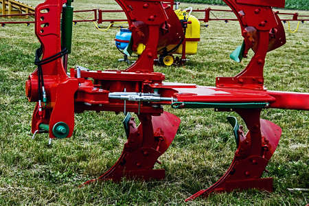 Equipment for agriculture, presented to an agricultural exhibition の写真素材