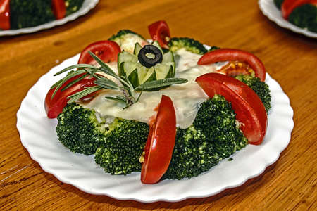 Arrangement cooking with different varieties of vegetables の写真素材
