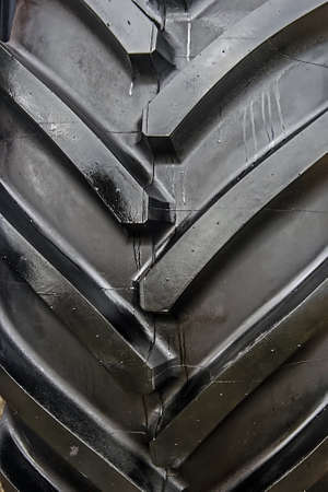 Structure rubber wheel tractor, seen by almostの写真素材