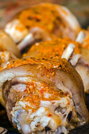 Pork knuckle cooked traditional. Specific for Germany, Hungary and the northwest part of Romania.の写真素材