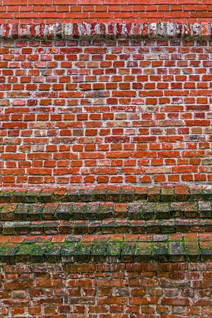 Background with detail of old fortress wall from Maria Theresia Bastion, Timisoara, Romania.のeditorial素材