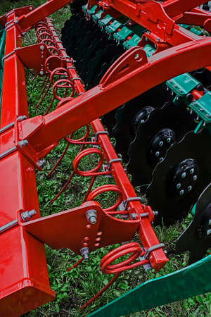 Equipment for agriculture, presented to an agricultural exhibition.の写真素材