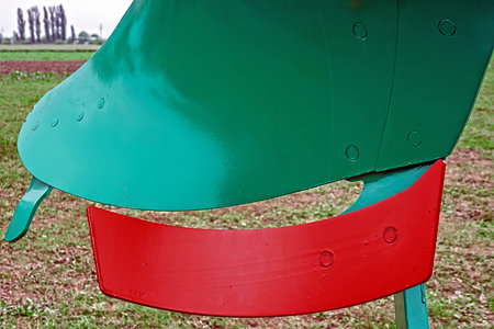 Equipment for agriculture, presented to an agricultural exhibition.Detail.の写真素材