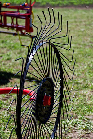 Equipment for agriculture presented to an agricultural exhibition.の写真素材