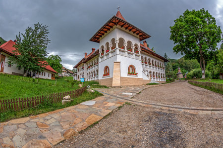 PRISLOP, ROMANIA - JUNE 14, 2018: Inside the area dedicated to the Prislop Monastery, Romania, where...
