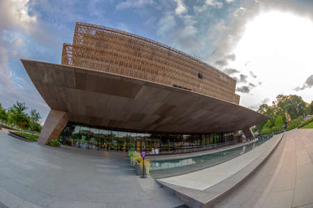 WASHINGTON DC, USA - AUGUST 31, 2018: New National Museum of African American History and Culture.のeditorial素材