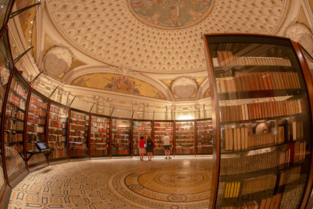 WASHINGTON DC, USA - SEPTEMBER 4, 2018: Inside in one room of the Library of Congress. It is the...