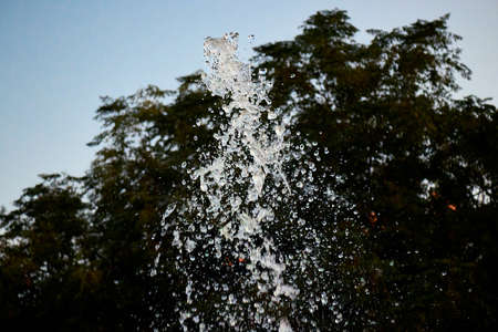 Water fountain in Granada, Spainの写真素材