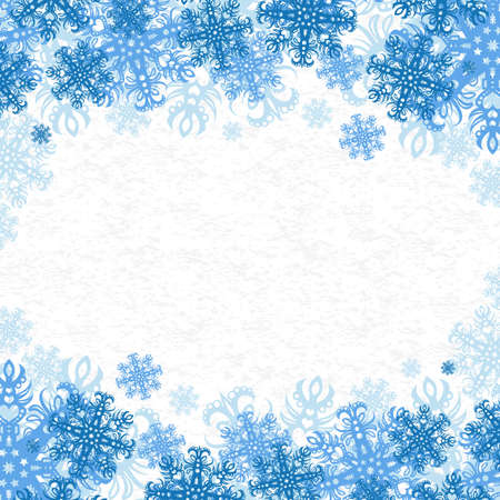 Christmas Background With Snowflakes. Christmas and New Year illustration.のイラスト素材