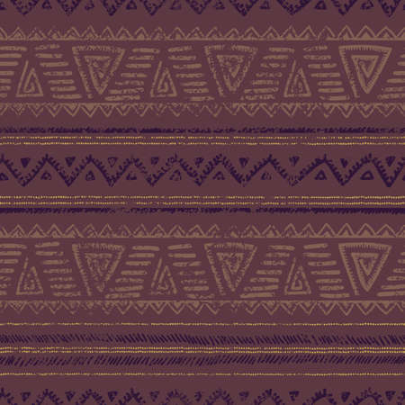 Seamless geometric ethnic pattern. illustration. Drawing by hand.のイラスト素材