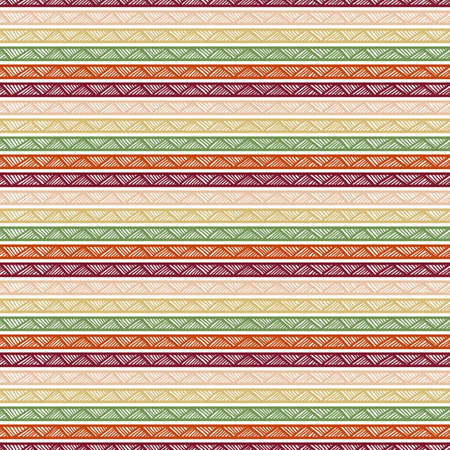 Seamless striped geometric pattern. Textile ornament for T-shirts. Tribal motifs. Simple illustration. The color gradient.のイラスト素材