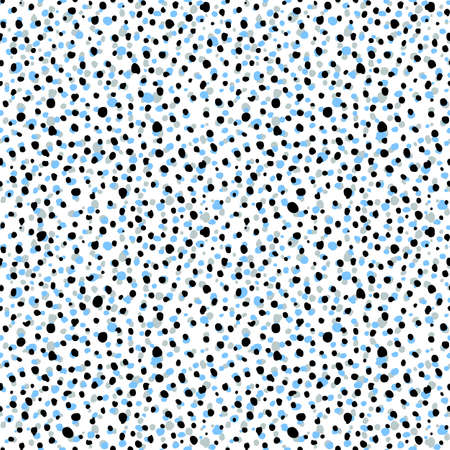 Abstract polka dots seamless pattern illustration.のイラスト素材