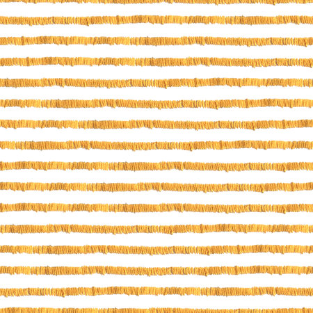 Striped seamless pattern. Gold threads horizontal embroidery. Print for home decor, pillows.の写真素材