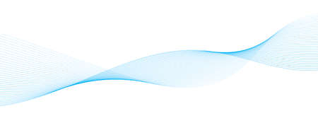 Abstract dynamic music wave. Technology background. Vector sound wave with blue lines.のイラスト素材