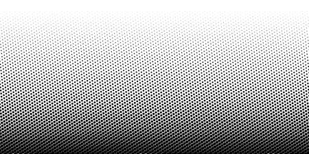 Abstract vector halftone background with circles. Pattern design elements with black and white gradient.のイラスト素材