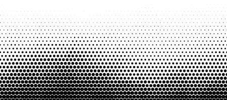 Abstract vector halftone background with circles. Pattern design elements with black and white gradient.のイラスト素材