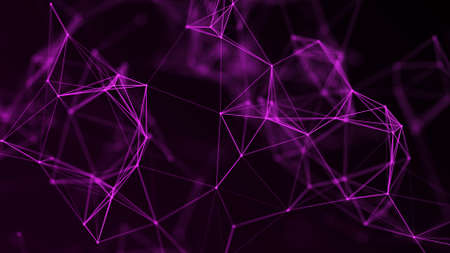 Cyber network connection structure. Technology connect big data. Science background. Business futuristic backdrop. 3D rendering.の写真素材