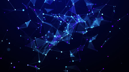 Cyber network connection structure. Technology connect big data. Science background. Business...