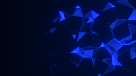 Cyber network connection structure. Technology connect big data. Science background. Business futuristic backdrop. 3D rendering.の写真素材