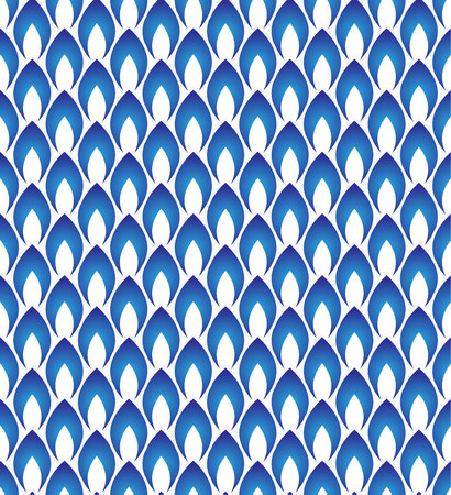 Seamless porcelain indigo blue and white simple art decor wave pattern vector, chinese blue pattern, ceramicのイラスト素材