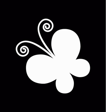 butterfly icon vectorのイラスト素材