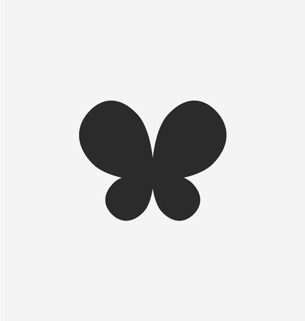 butterfly icon vectorのイラスト素材